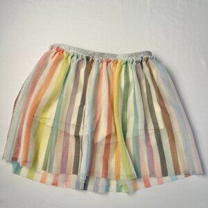 Target Pride Collection Rainbow Tulle Skirt Hidden Shorts Size YOUTH 6/7